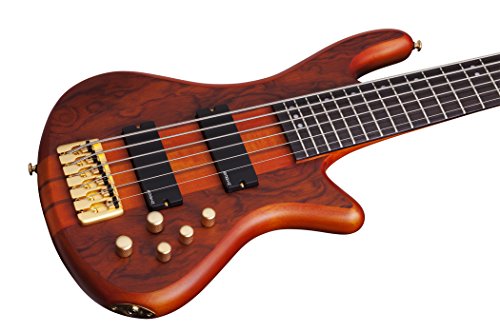 Schecter Stiletto Studio-6 - Bajo eléctrico (6 cuerdas, satén de miel), HSN