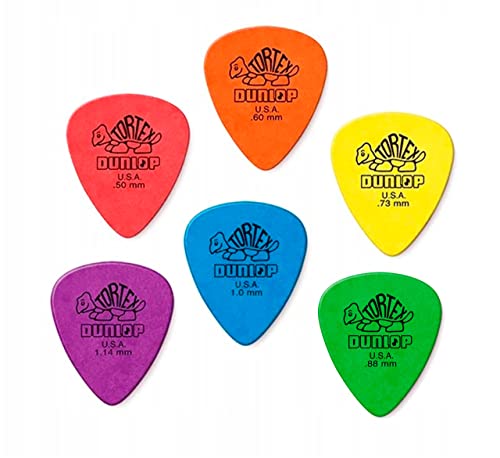 Tortex Standard, 418 - Púas para guitarra y bajo, 6 unidades
