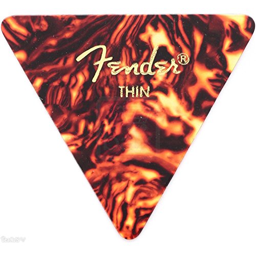 Fender 355 Classic Triangel Pick Shell Thin Plektren 12 Stück