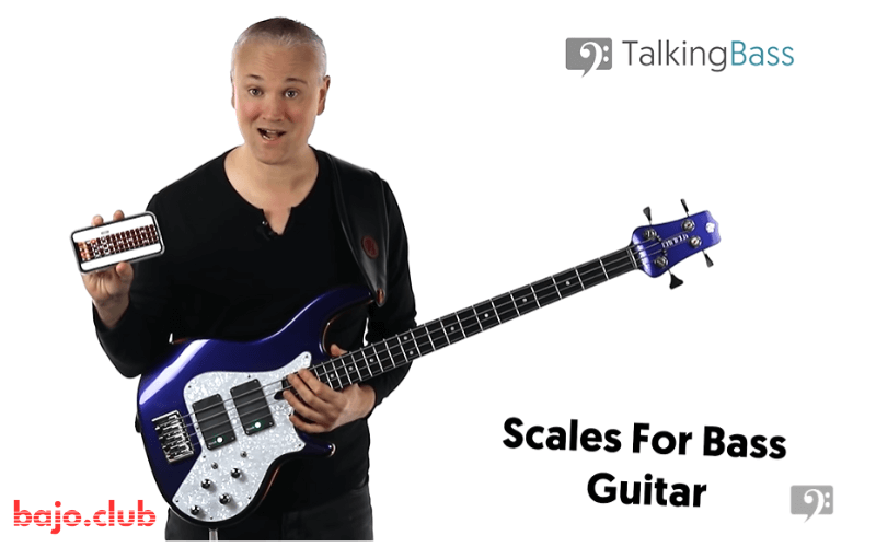 Aplicación para bajo Talking Bass. Aplicación de escalas.